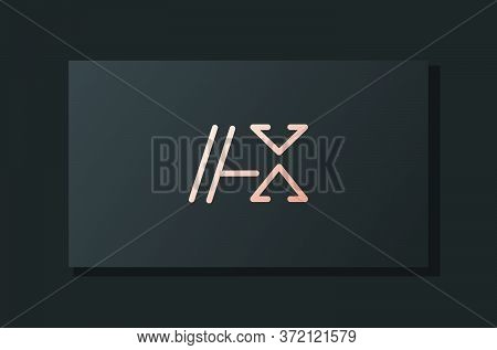 Abstract Luxury Initial Letter Ax Logo. It Will Be Suitable For Royalty, Boutique, Hotel, Heraldic, 