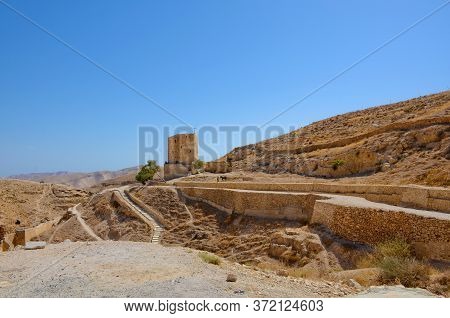 Judean Desert Holy Lavra Monastery Of Saint Sava The Sanctified Mar Saba Israel, Palestine.