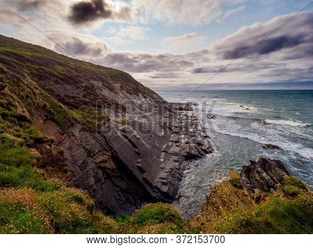 Beautiful Cliffs And Coastline Of Crackington Haven Cornwall