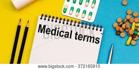 Treatment Word, Medical Terms Word With Medical Concepts And Medical Equipment