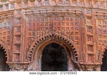 Terracotta Panels At Govinda Temple In Puthia Village, Bangladesh