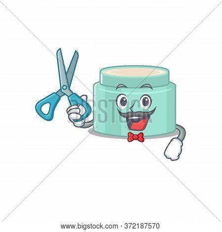 Lipbalm Cartoon Character Design As Talented Barber