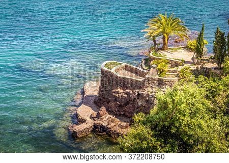 Beach In Théoule Sur Mer, French Riviera