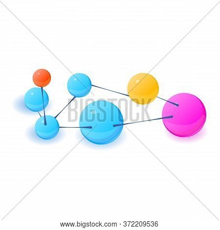 Shape Molecule Icon. Isometric Illustration Of Shape Molecule Vector Icon For Web