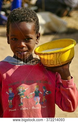 Senegal, Africa - Marsch Circa, 2016. Unidentified Portait Of Child African People Who Are Very Poor