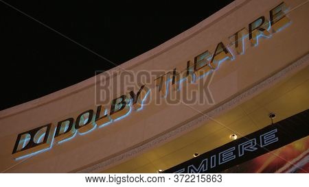 Dolby Theater At Hollywood And Highland By Night - Los Angeles, Usa - April 21, 2017
