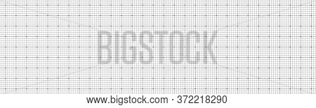 Paper With A Seamless Squared Pattern. Web Banner With A Geometric Grid.