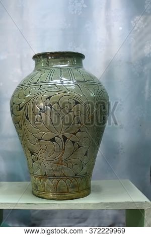 Kaesong, North Korea - May 4, 2019: Confucian Educational Facility Of The Koryo Dynasty. Celadon Vas
