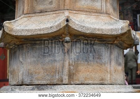 Detail Of Pagoda In Buddhist Monastery Bohen. North Korea