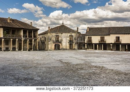 Square Of The Medieval Town Of Pedraza In The Province Of Segovia (spain)