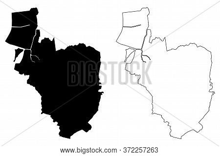 Paranaque City (republic Of The Philippines, Metro Manila, National Capital Region) Map Vector Illus
