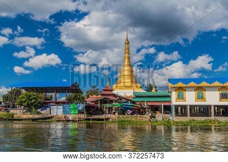 Alodaw Pauk Pagoda On Inle Lake, Myanmar