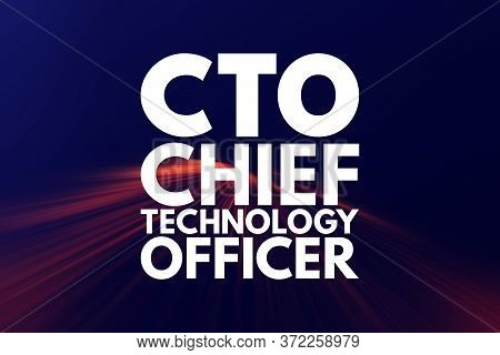 Cto - Chief Technology Officer Acronym, Business Concept Background