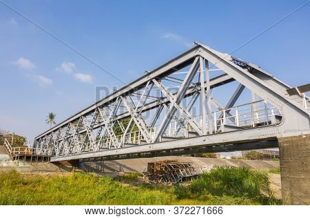 Yunlin, Taiwan - December 11th, 2019: Huwei Steel Bridge at Yunlin, Taiwan