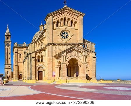 Basilica Of The National Shrine Of The Blessed Virgin Of Ta' Pinu In Gharb On The Island Of Gozo,mal