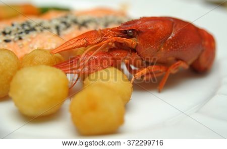 Boiled Crawfish And Potatoes