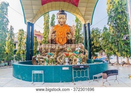 Buddha Statue At Botataung Paya Pagoda In Yangon, Maynmar