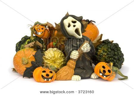 Halloween-Serie auf weiß