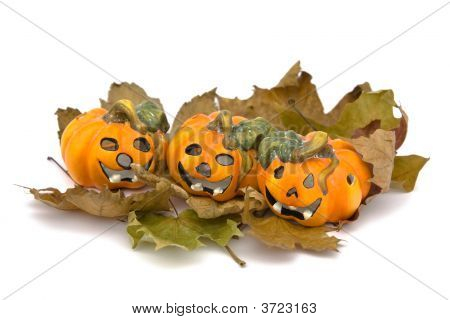 Halloween-Serie auf weiß
