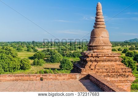 Rooftop Of Pyathada Paya Temple In Bagan, Myanmar