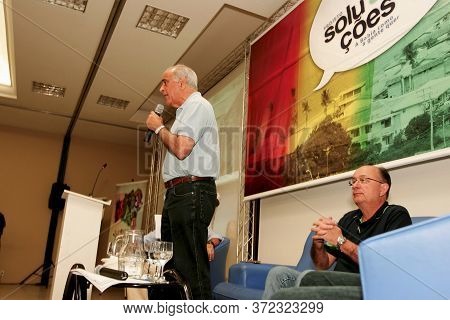 Porto Seguro, Bahia / Brazil - June 7, 2010: Ex-governor Of Bahia, Paulo Souto Is Seen During A Visi