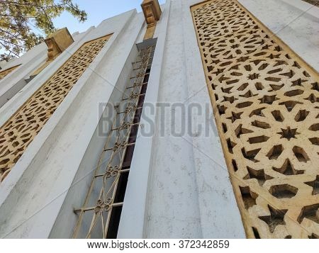A Wall Decorated By A Moroccan Traditional Decoration