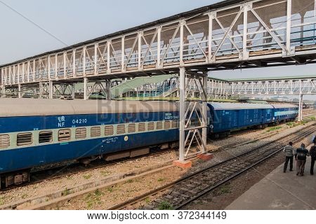 Guwahati, India - January 31, 2017: View Of Guwahati Railway Station, Assam State, India