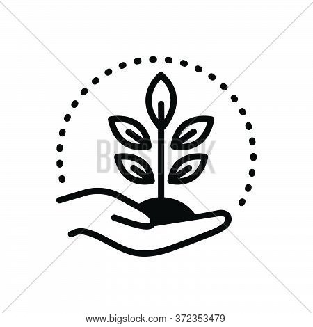 Black Solid Icon For Conserving Protection Conservancy Tutelage Aegis