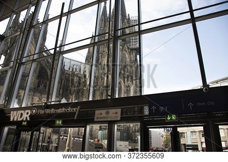 View Cologne Cathedral Or Hohe Domkirche St. Petrus Und Maria Or Kolner Dom From  Koln Or Kolne Cent
