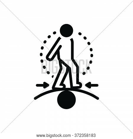 Black Solid Icon For Competence Capacity Competency Ability Mightiness