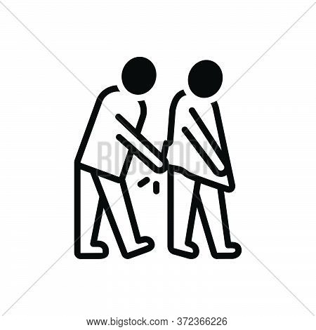 Black Solid Icon For Degenerate Retrograde Sordid People