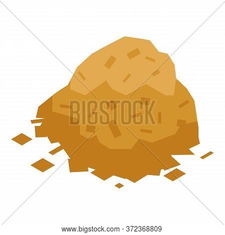 Pieces After Tree Cut Icon. Isometric Of Pieces After Tree Cut Vector Icon For Web Design Isolated O