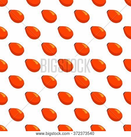 Illustration On Theme Big Colored Seamless Rose Hip, Bright Berry Pattern For Seal. Berry Pattern Co