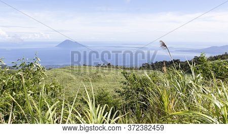 The Island Manadotua In North Of Sulawesi