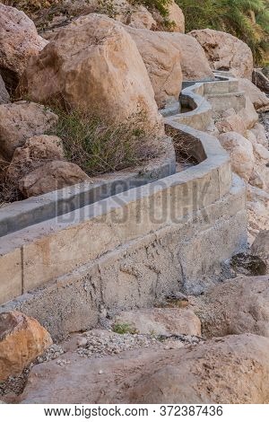 Falaj Irrigation Canal In Wadi Tiwi, Oman