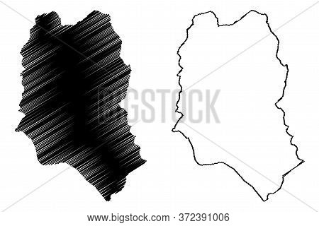 Dhaka City (peoples Republic Of Bangladesh) Map Vector Illustration, Scribble Sketch City Of Dacca M