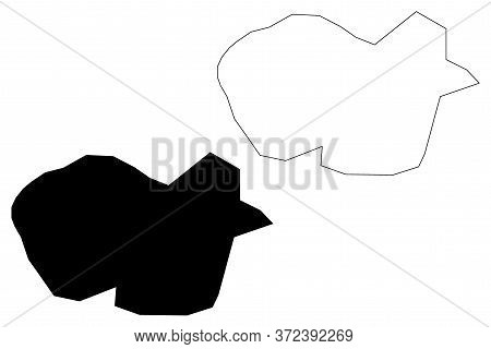 Tabuk City (kingdom Of Saudi Arabia, Tabuk Province) Map Vector Illustration, Scribble Sketch City O