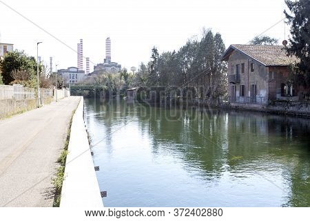 View Of Turbigo Electric Plant