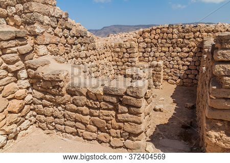 Sumhuram Archaeological Park With Ruins Of Ancient Town Khor Rori Near Salalah, Oman