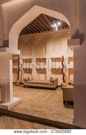 Muharraq, Bahrain - March 14, 2017: Interior Of Nuzul Guest House In Muharraq, Bahrain