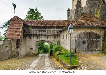 Lenzburg Castle Is A Castle Located Above The Old Part Of The Town Of Lenzburg In The Canton Of Aarg