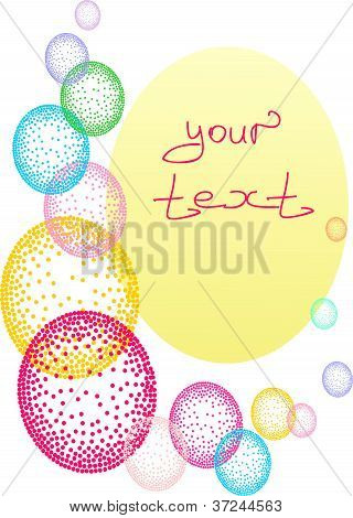 The abstract background in a vector