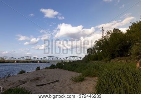 Fordon Bridge Rudolf Modrzejewski - A Rail-road Bridge, With A Lattice Structure, On The Vistula Riv