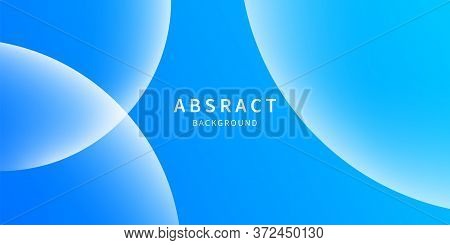 Abstact Background With Bubble Lights. Minimal Modern Blue Background. Graphoc Art. Stock Vector.