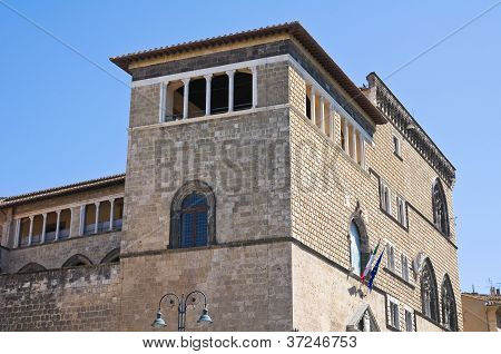 Vitelleschi palác. Tarquinia. Lazio. Itálie.