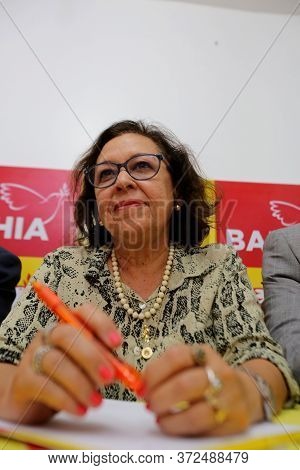 Salvador, Bahia / Brazil - December 12, 2017: Lidice Da Mata, Federal Deputy, Seen During An Intervi