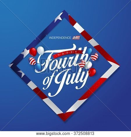 Independence Day Usa Banner Template .4th Of July Celebration Poster Template.fourth Of July.