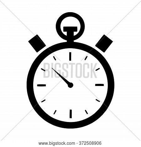 Stopwatch Icon Isolated On White Background. Stopwatch Icon In Trendy Design Style For Web Site And 