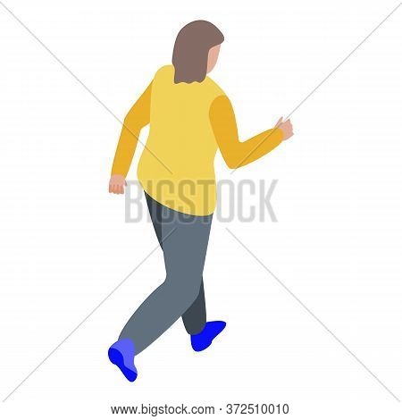 Zombie Walking Icon. Isometric Of Zombie Walking Vector Icon For Web Design Isolated On White Backgr