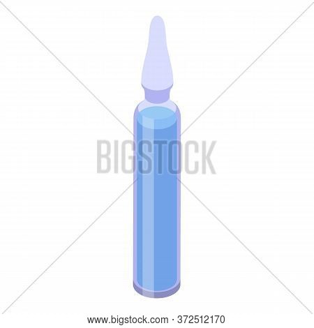 Syringe Ampule Icon. Isometric Of Syringe Ampule Vector Icon For Web Design Isolated On White Backgr